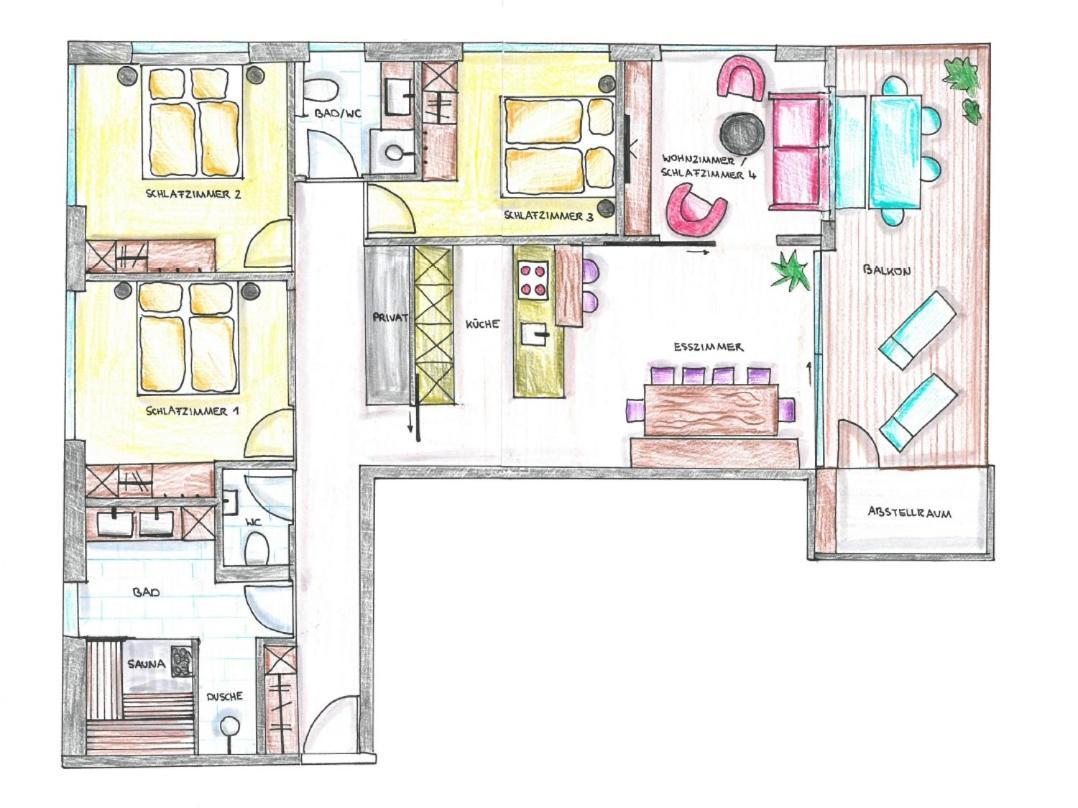 Verwall Apartment Arlberg - Mit Sauna, Balkon Und Skiraum Wald am Arlberg Eksteriør bilde